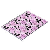 ピンクのバラ ノートブック (左側)