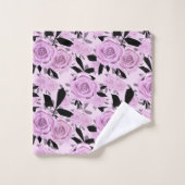 ピンクのバラ バスタオルセット (ウォッシュタオル)