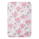 ピンクのバラ バスマット (正面縦)