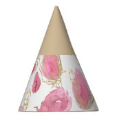 ピンクのバラ パーティーハット (右)