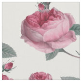 ピンクのバラ ファブリック (クローズアップ)