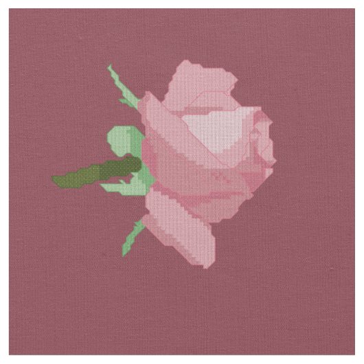 ピンクのバラ ファブリック (クローズアップ)