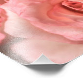 ピンクのバラ フォトプリント            (角)