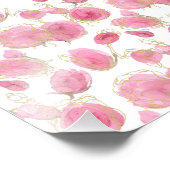 ピンクのバラ フォトプリント            (角)