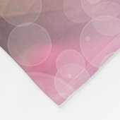 ピンクのバラ フリースブランケット (角)