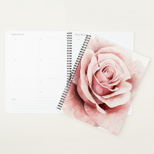 ピンクのバラ プランナー手帳 (ディスプレー)