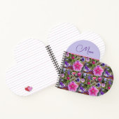 ピンクのバラ ペニア デイジー 花 フラワーマザーズデー ノートブック (内部)