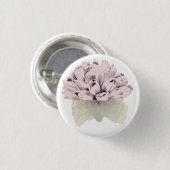 ピンクのバラ～ボタン 缶バッジ (正面&裏面)