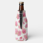 ピンクのバラ ボトルクーラー (ボトル裏面)