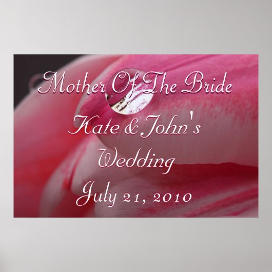 ピンクのバラ ポスター (正面)