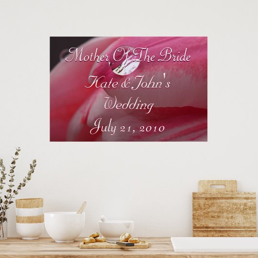 ピンクのバラ ポスター (キッチン)