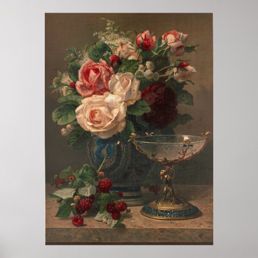 ピンクのバラ ポスター (正面)