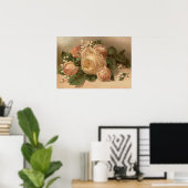 ピンクのバラ ポスター (ホームオフィス)