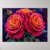 ピンクのバラ ポスター (正面)