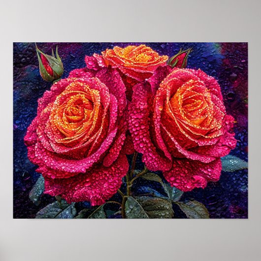 ピンクのバラ ポスター (正面)