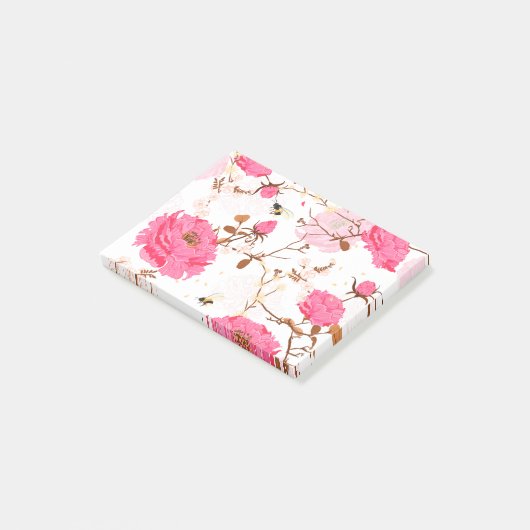 ピンクのバラ ポストイット (アングル)