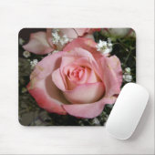 ピンクのバラ マウスパッド (マウス)