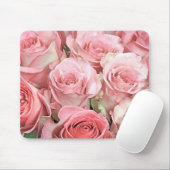 ピンクのバラ マウスパッド (マウス)
