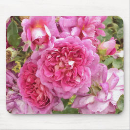 ピンクのバラ マウスパッド