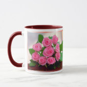 ピンクのバラ マグカップ (左)