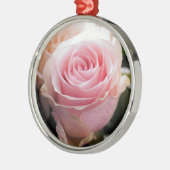 ピンクのバラ メタルオーナメント (左)
