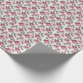 ピンクのバラ ラッピングペーパー (角)