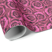 ピンクのバラ ラッピングペーパー (ロールコーナー)
