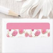 ピンクのバラ ラベル (インサイチュ)