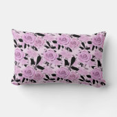 ピンクのバラ ランバークッション (裏面)