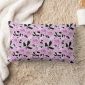 ピンクのバラ ランバークッション (ブランケット)