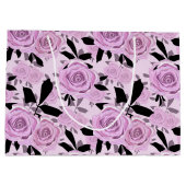 ピンクのバラ ラージペーパーバッグ (裏面)