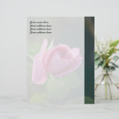 ピンクのバラ レターヘッド (スタンド正面)