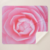 ピンクのバラ（中） シェルパブランケット (正面(横))