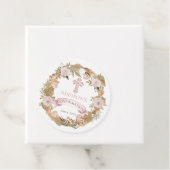 ピンクのバラ |乾燥した草のフローラの少女の確認 フェイバータグ (インサイチュ)