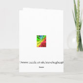 ピンクのバラ、共感表 カード (裏面)