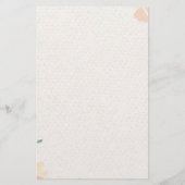 ピンクのバラ　名入れしました 便箋 (裏面)