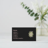 ピンクのバラ 名刺 (スタンド正面)