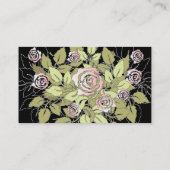 ピンクのバラ 名刺 (裏面)