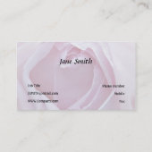 ピンクのバラ 名刺 (裏面)