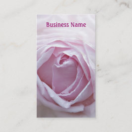 ピンクのバラ 名刺