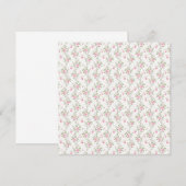 ピンクのバラ 招待状 (正面/裏面)