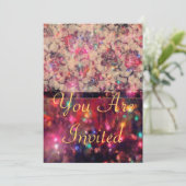 ピンクのバラ 招待状 (スタンド正面)