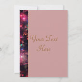 ピンクのバラ 招待状 (裏面)