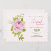 ピンクのバラ 招待状 (正面/裏面)