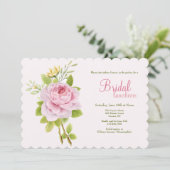 ピンクのバラ 招待状 (スタンド正面)