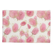 ピンクのバラ 枕カバー (裏面-左)