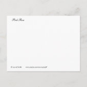 ピンクのバラ 案内ポストカード (裏面)