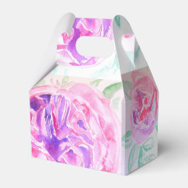 ピンクのバラ 水彩 リラックマ ローズ 花 フラワー フェイバーボックス