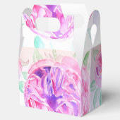 ピンクのバラ 水彩 リラックマ ローズ 花 フラワ フェイバーボックス (オープン)