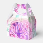 ピンクのバラ 水彩 リラックマ ローズ 花 フラワ フェイバーボックス (正面サイド)